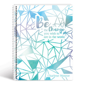 be the change geometric cover blue