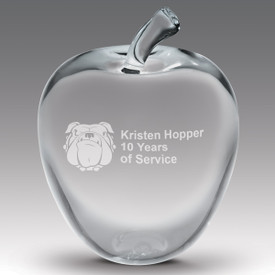 This Large Optic Crystal Apple Award Is A Great Way To Honor And Recognize Teachers.