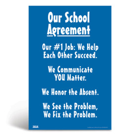 Social-emotional learning poster: Our school agreement
