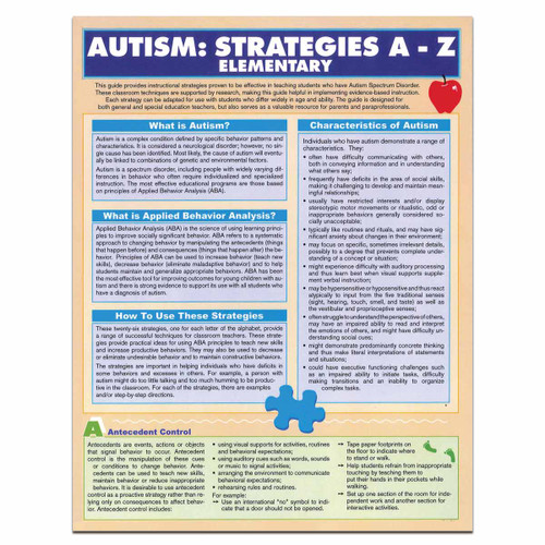 Autism Strategies for Elementary Reference Guide The