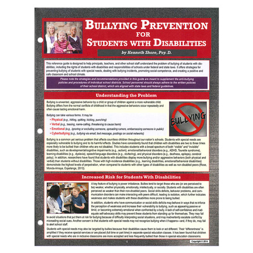 bullying prevention for students with disabilities reference guide
