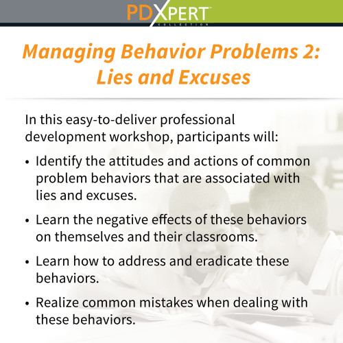 Ready-to-Use Inservice Workshops on Behavior: Lies and Excuses