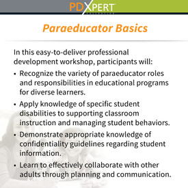Ready-to-Use Inservice Workshops on Paraeducators: Paraeducator Basics