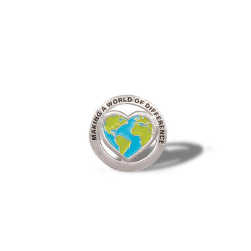 you make a world of difference lapel pin